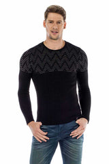 CP170 Black Men's Sweater