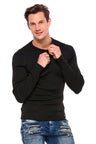CP193 Men's knitted sweater with a sporty silhouette