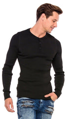 CP193 Men's knitted sweater with a sporty silhouette