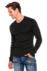 CP193 Men's knitted sweater with a sporty silhouette