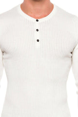 CP193 Men's knitted sweater with a sporty silhouette