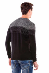 CP200 BLACK-GREY MEN'S SWEATER