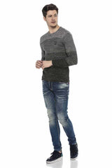 CP205 ANTHRACITE MEN'S SWEATER