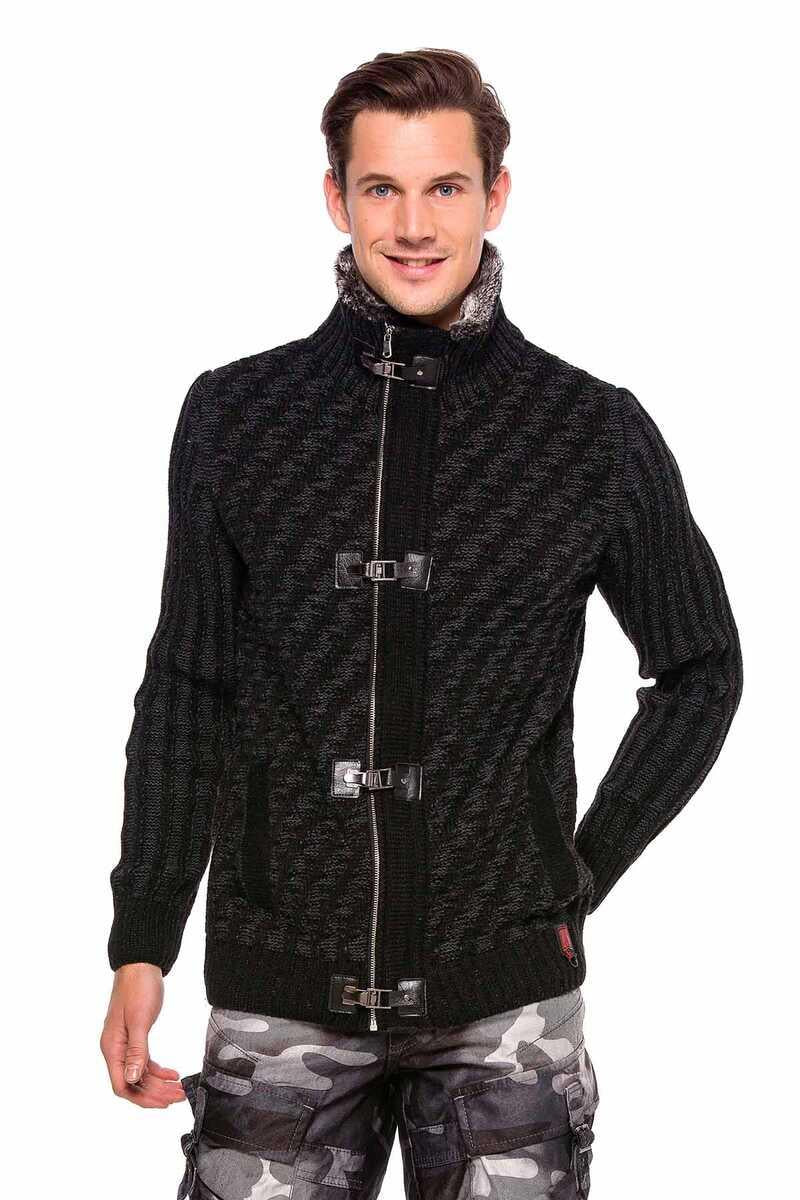 CP213 GREY MEN'S SWEATER