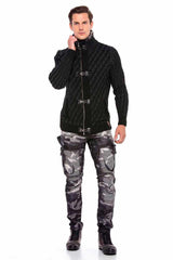 CP213 GREY MEN'S SWEATER