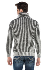 CP213 GREY MEN'S SWEATER