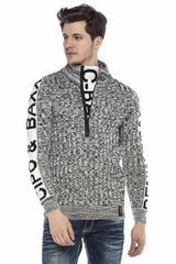 CP216 BURGUNDY MEN'S SWEATER