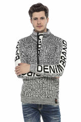 CP216 BURGUNDY MEN'S SWEATER