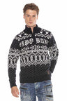 CP233 DARK BLUE MEN'S SWEATER