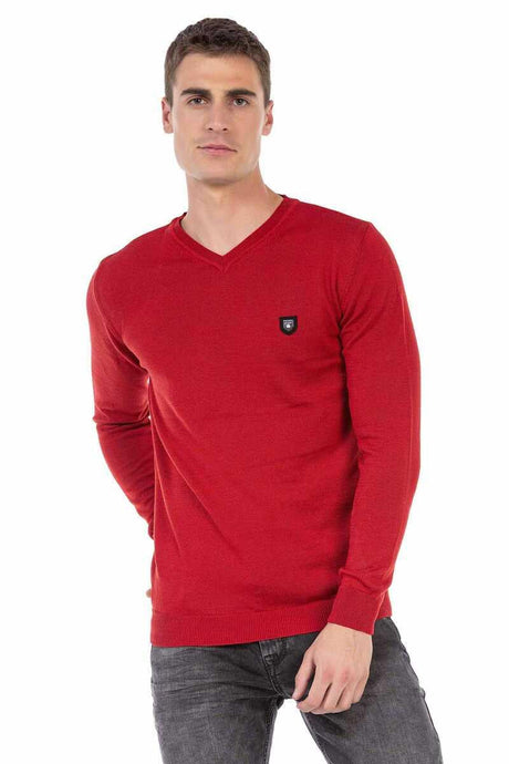 CP242 Men's V-neck sweater – Modern knit sweater for style-conscious men