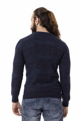 CP272 Men's knitted sweater with modern pattern