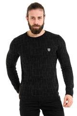 CP277 Men's knitted sweater with modern pattern