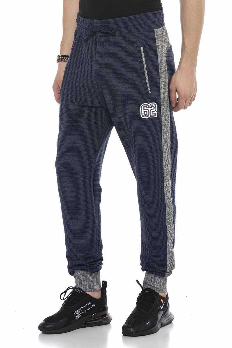CR120 Men's Jogging Pants with Fashionable Side Stripes