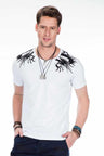 CT376 Men's T-shirt with gemstone embroidery