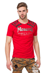 CT377 Men's T-shirt with striking print