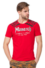 CT377 Men's T-shirt with striking print