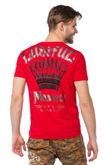 CT377 Men's T-shirt with striking print