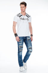 CT377 Men's T-shirt with striking print