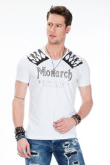 CT377 Men's T-shirt with striking print