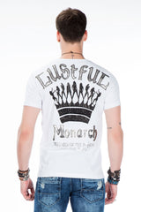 CT377 Men's T-shirt with striking print