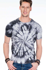 CT406 Men's T-shirt with a cool batik pattern