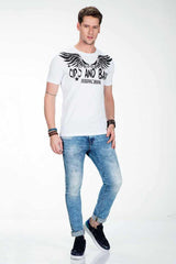 CT411 Men's T-shirt with gemstone print