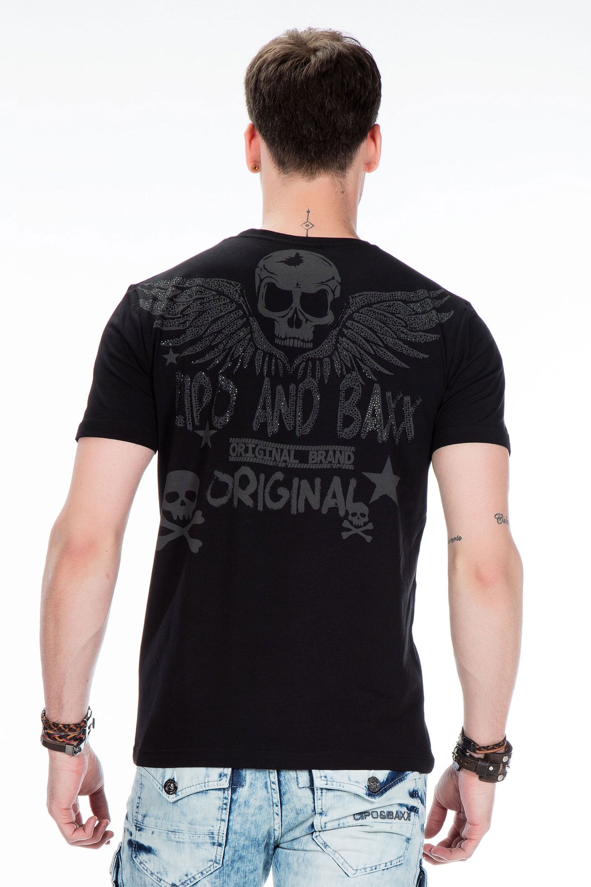 CT411 Men's T-shirt with gemstone print