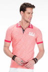 CT416 Men's polo shirt with logo print on the collar