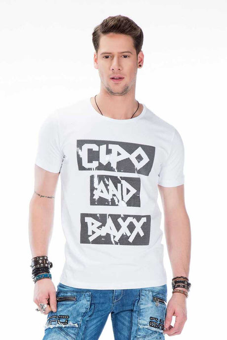 CT430 Men's T-shirt with glossy foil print