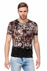 CT456 Men's T-shirt with casual all-over print