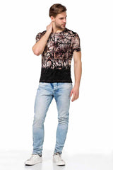 CT456 Men's T-shirt with casual all-over print