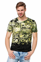 CT456 Men's T-shirt with casual all-over print
