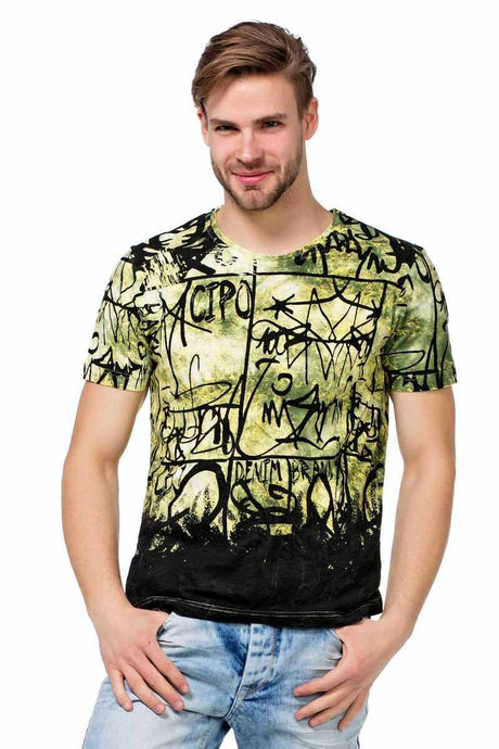 CT456 Men's T-shirt with casual all-over print