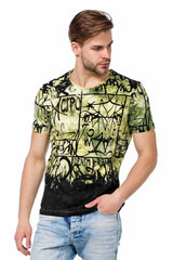 CT456 Men's T-shirt with casual all-over print
