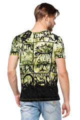CT456 Men's T-shirt with casual all-over print