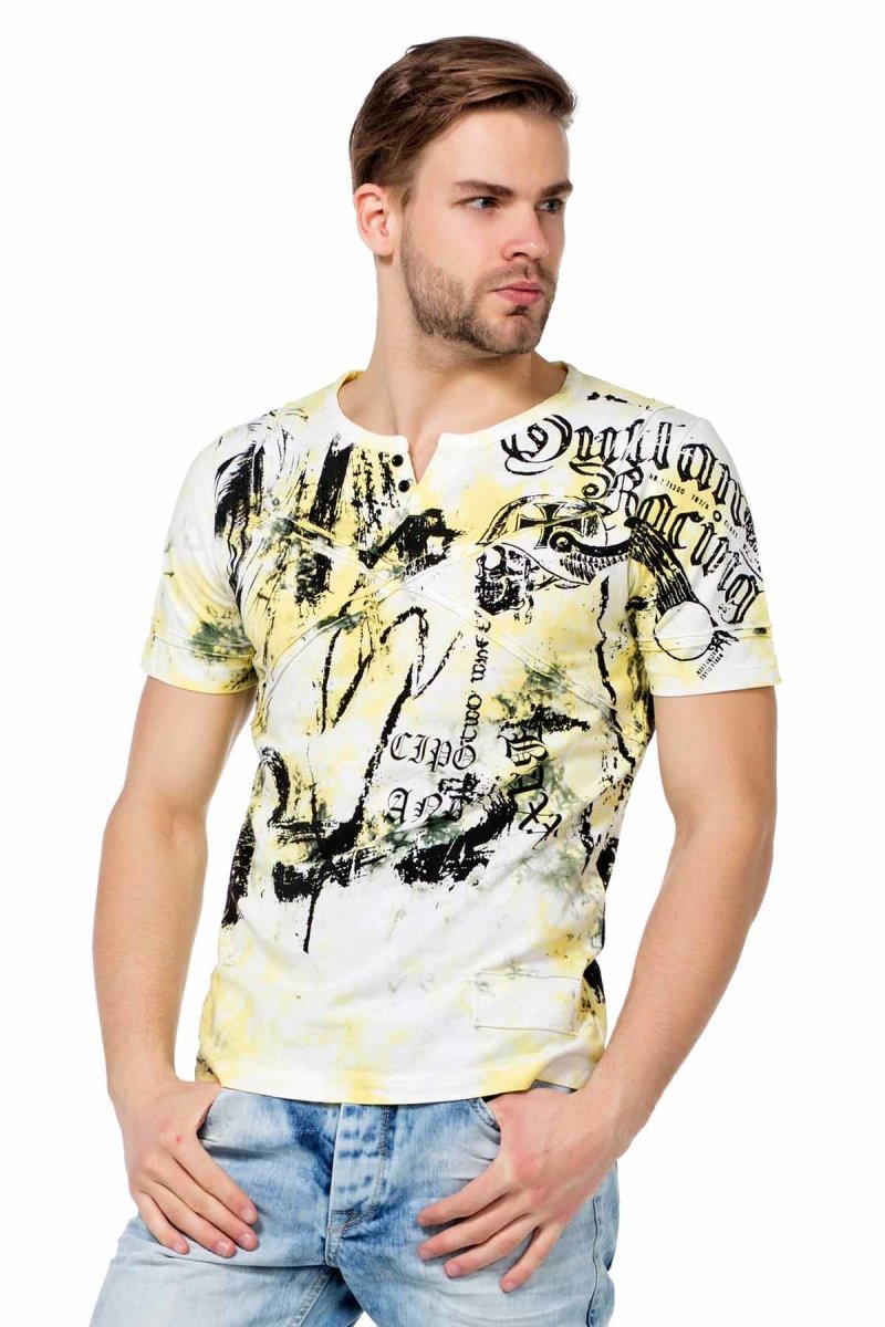 CT457 Men's T-shirt with cool design prints