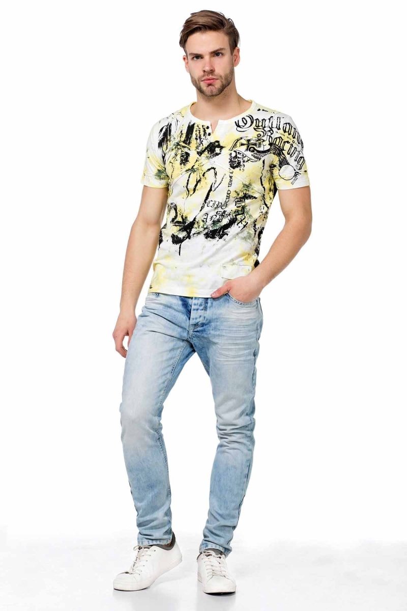 CT457 Men's T-shirt with cool design prints