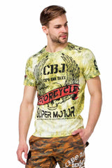 CT458 Men's T-shirt with cool motorcycle prints