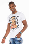 CT485 Men's T-shirt with tattooed baby all-over print