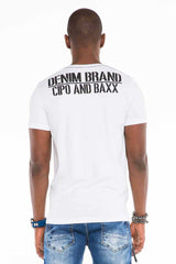 CT485 Men's T-shirt with tattooed baby all-over print