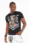 CT485 Men's T-shirt with tattooed baby all-over print