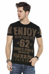 CT543 Men's T-shirt with stylish all-over sequin print