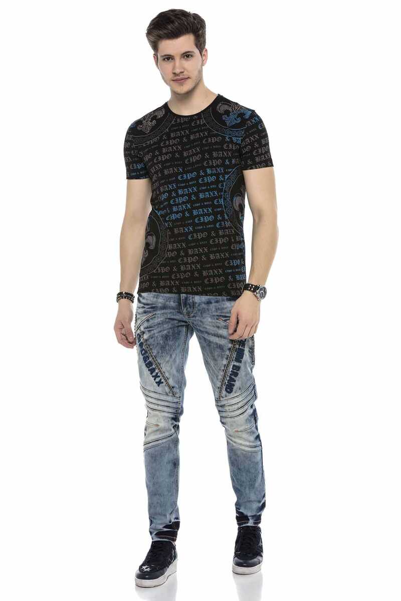 CT554 Men's T-shirt with cool logo prints