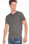 CT596 Men's T-shirt with small logo patch