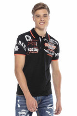 CT603 Men's polo shirt with trendy print