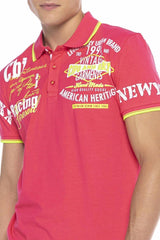 CT603 Men's polo shirt with trendy print