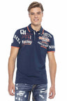 CT603 Men's polo shirt with trendy print