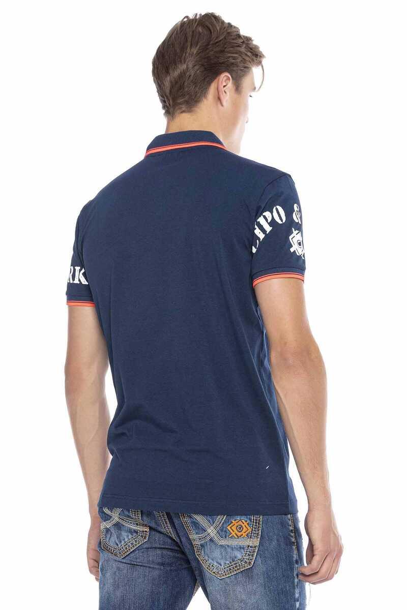 CT603 Men's polo shirt with trendy print