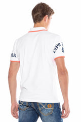 CT603 Men's polo shirt with trendy print