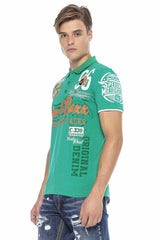 CT604 Men's polo shirt with casual prints